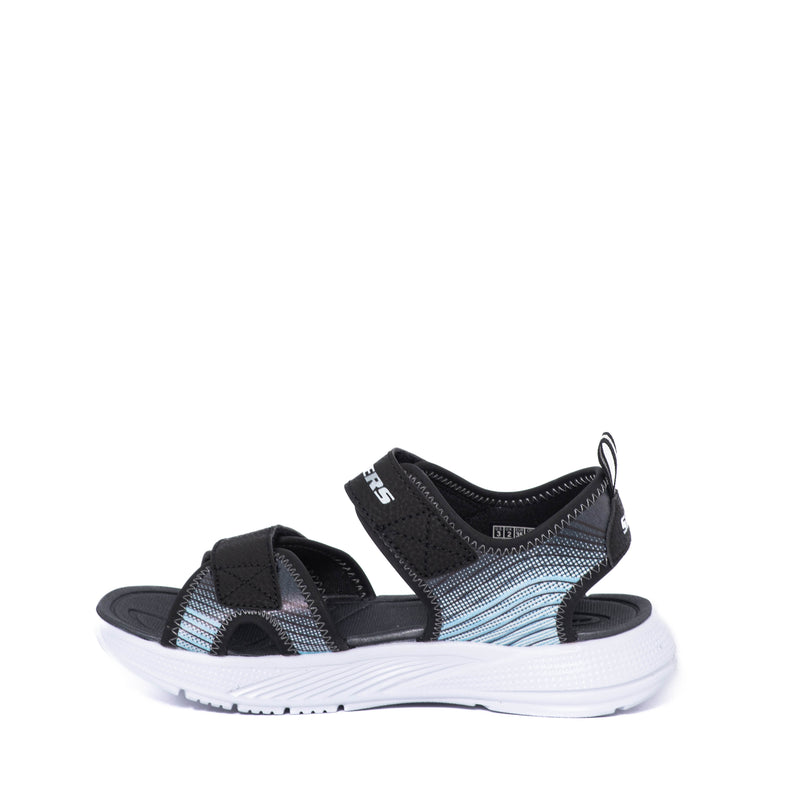 Chanclas Skechers Kids Microspec Splash Black/Silver