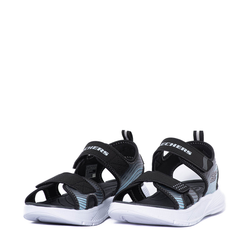 Chanclas Skechers Kids Microspec Splash Black/Silver