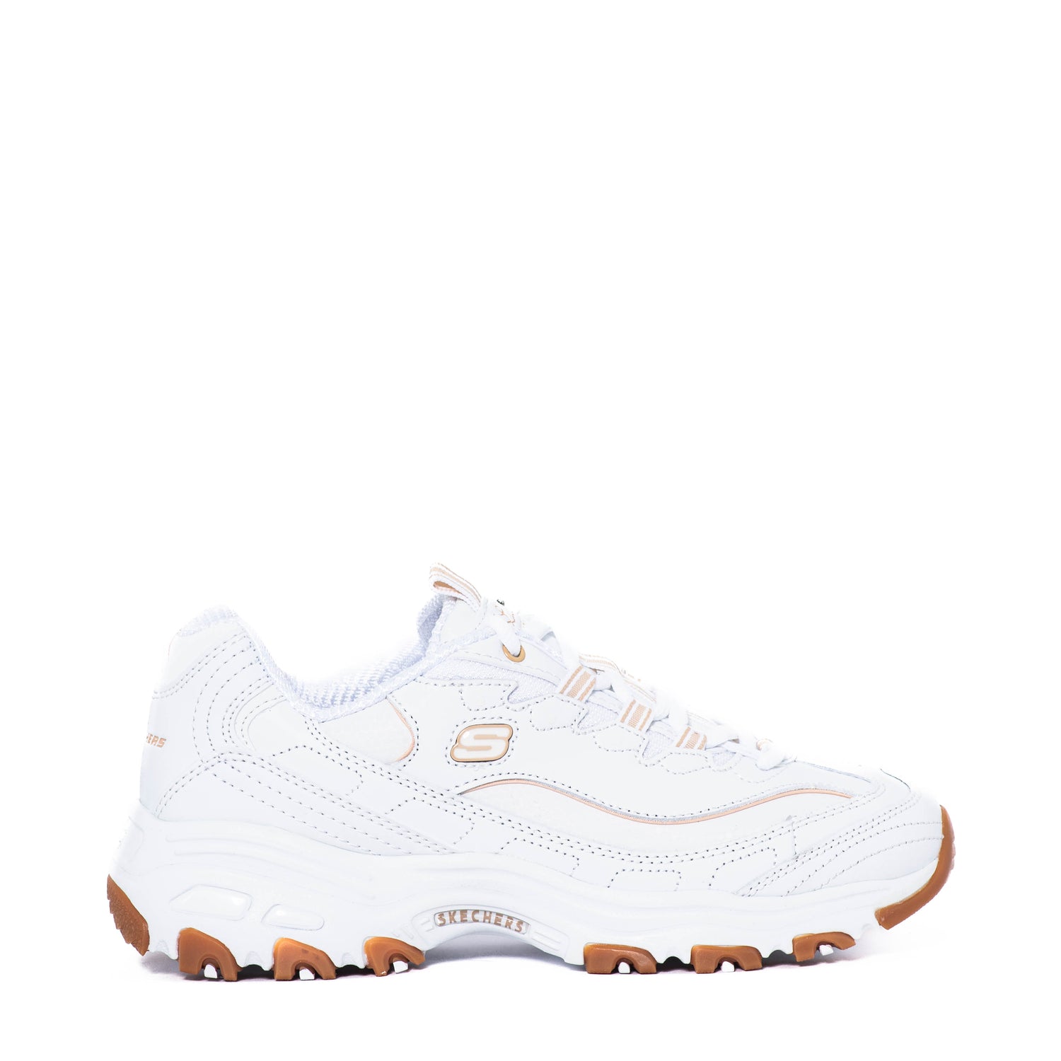 Tenis Skechers D'lites Good Neutral/White