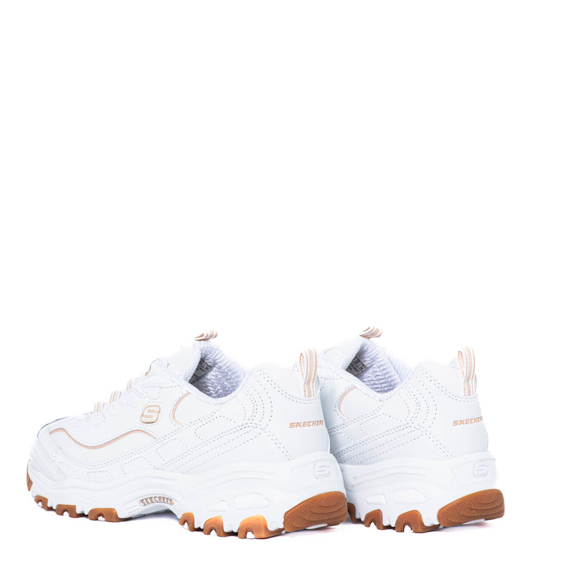Tenis Skechers D'lites Good Neutral/White