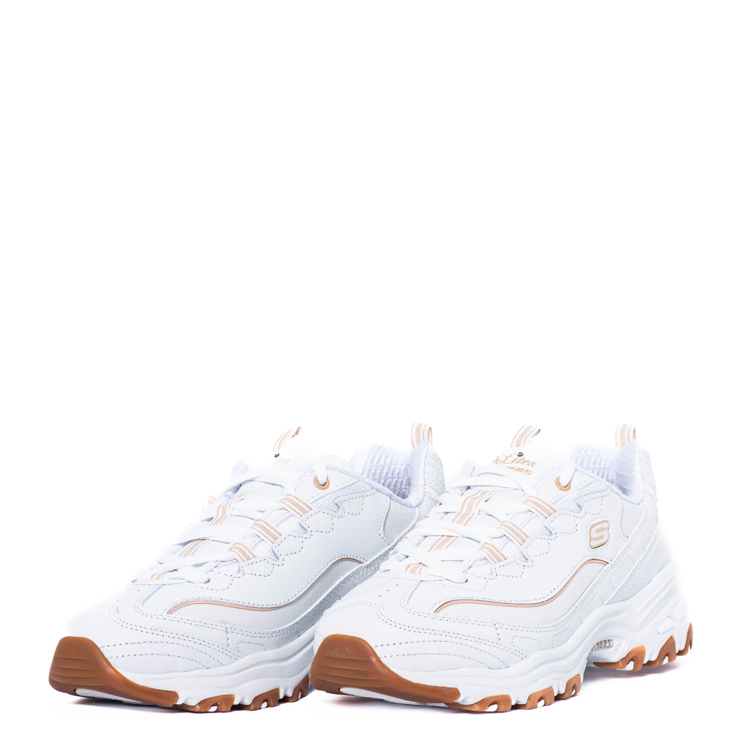 Tenis Skechers D'lites Good Neutral/White