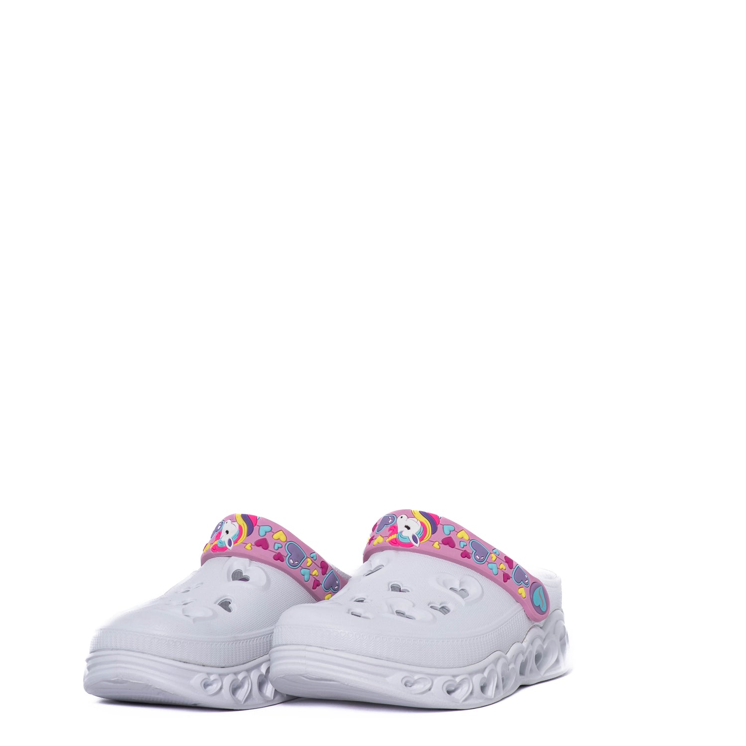 Chanclas Skechers Kids  S Loght-Light Hearted-Unicorng & Sunghine White