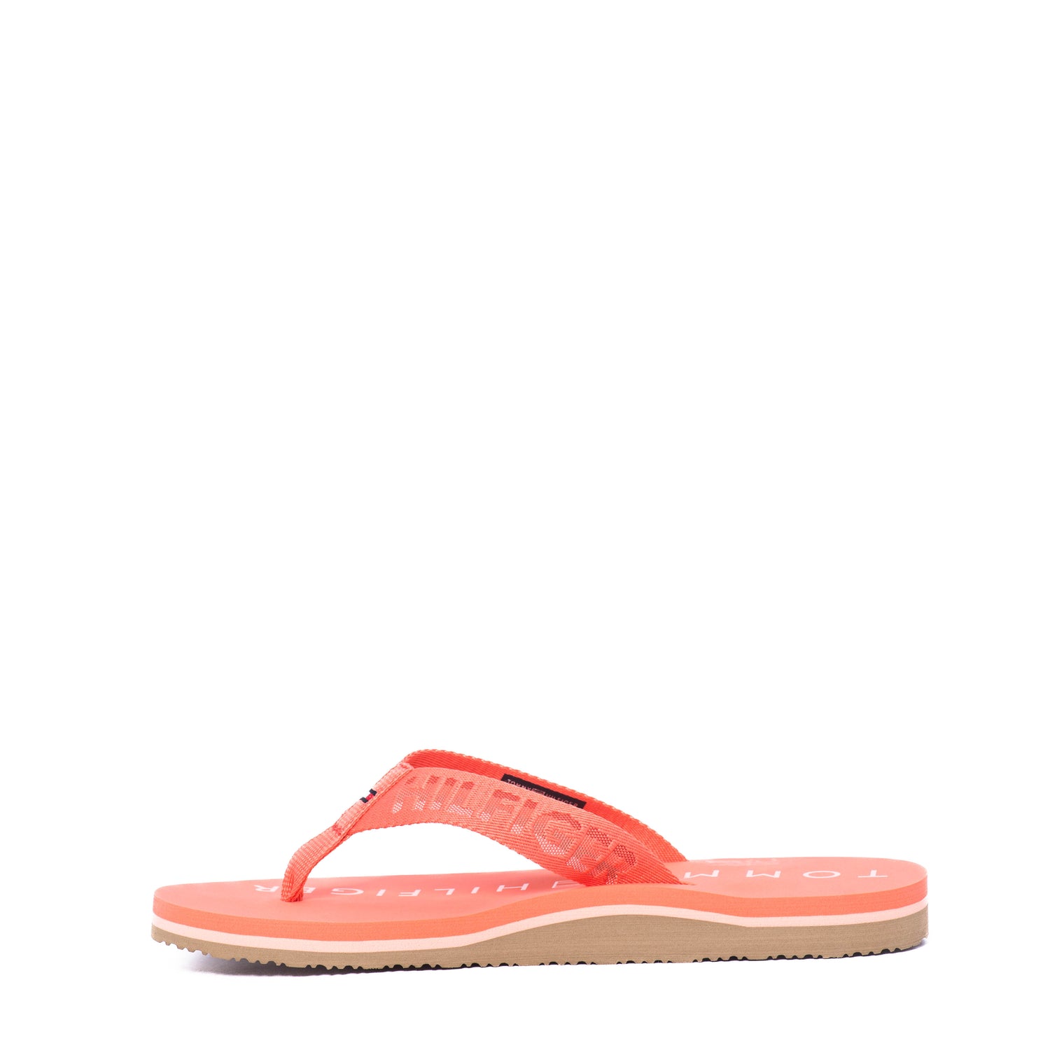 Chanclas Tommy Colored Th Flat Beach Sandal Coral Blossom