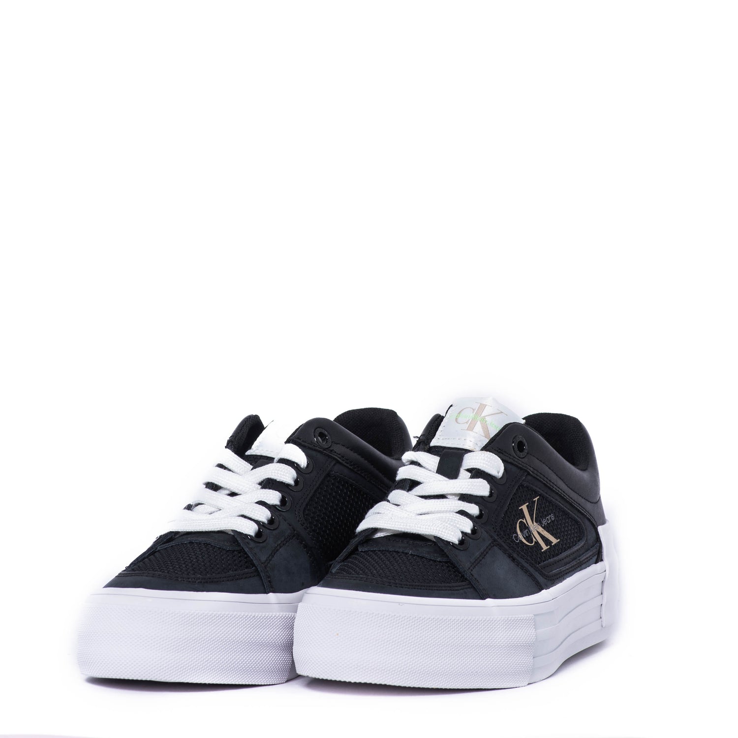 Tenis Calvin Klein Vulc Flatform Bold Fluo Contr Black/Live Mist