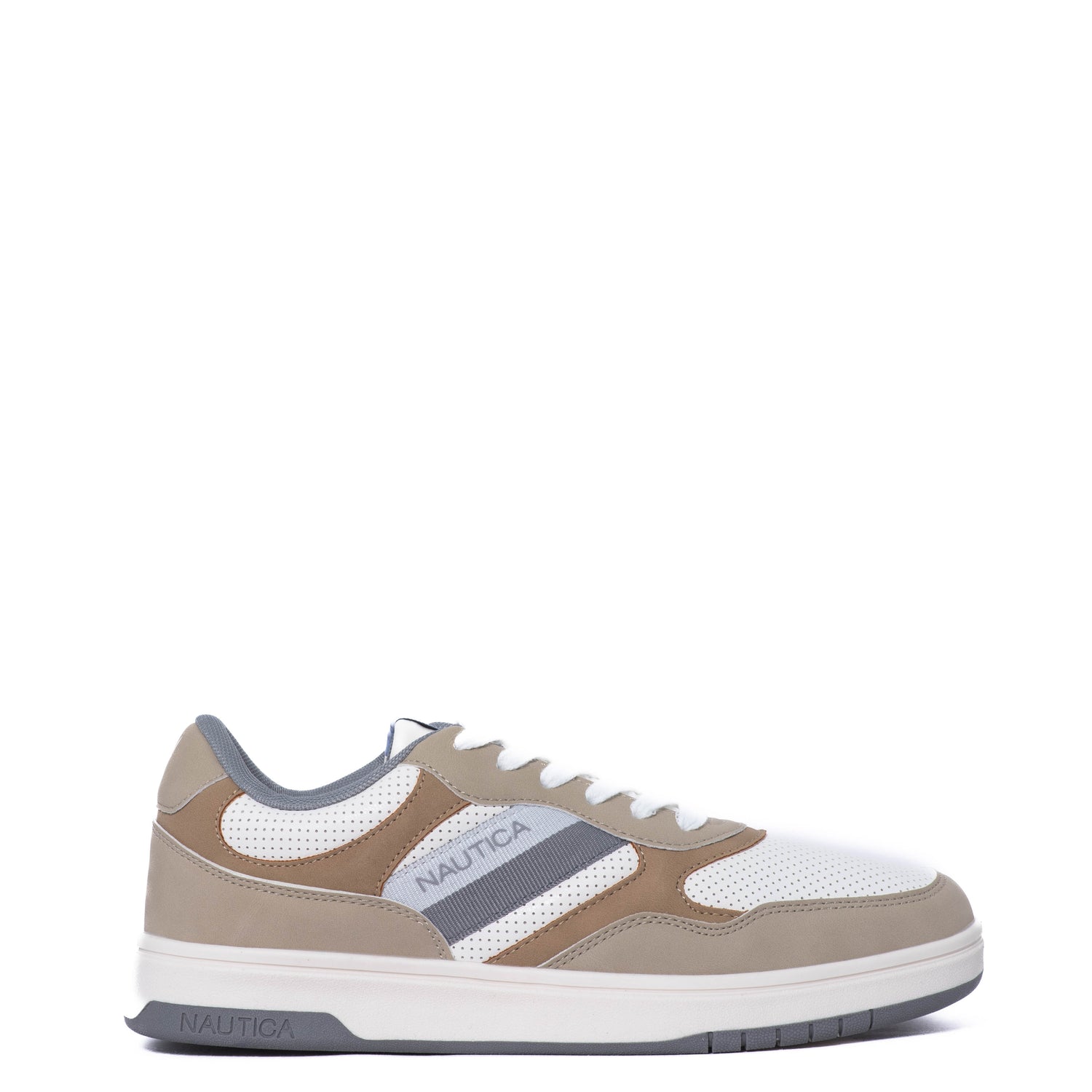 Tenis Nautica Dieter White/Taupe/Grey