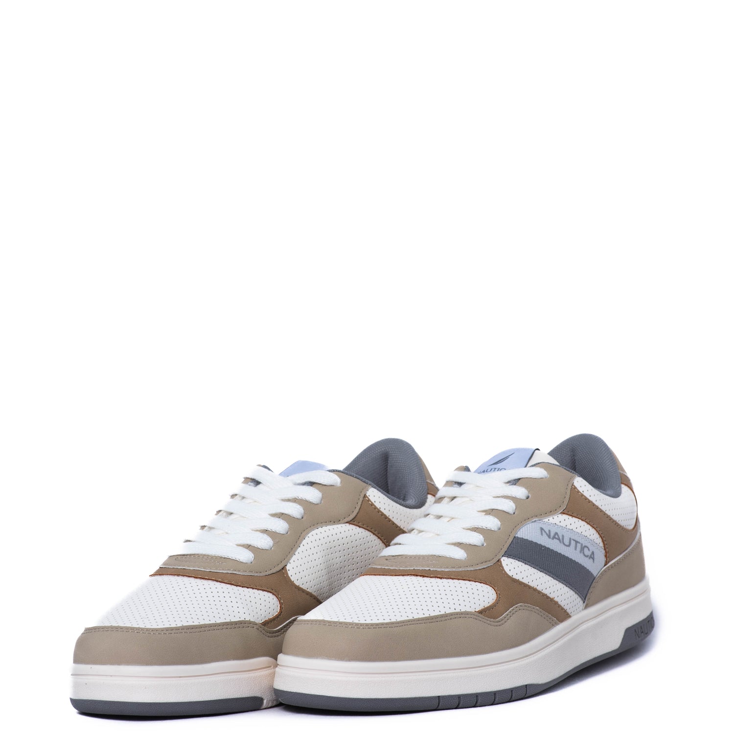 Tenis Nautica Dieter White/Taupe/Grey