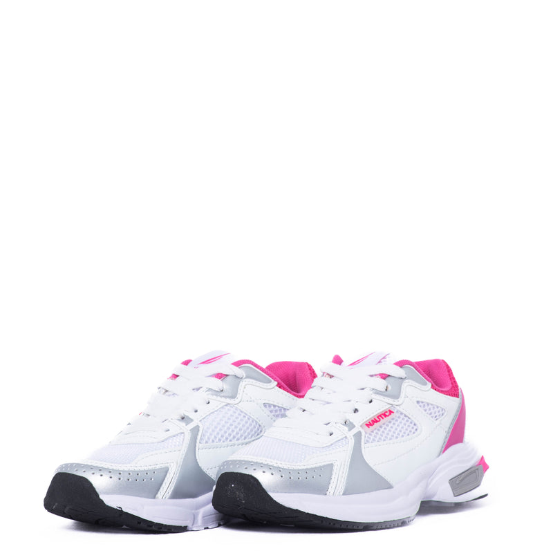 Tenis Nautica Kids Jimmi S/Wht/Silver/Pink