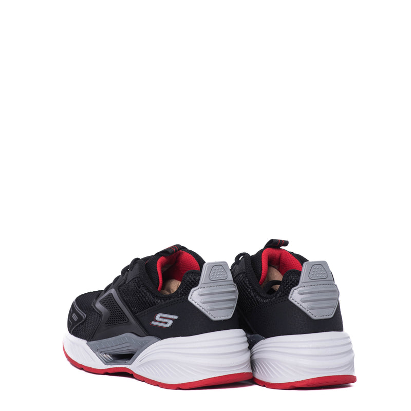 Tenis Skechers Kids Techno Drift Black/Silver/Red