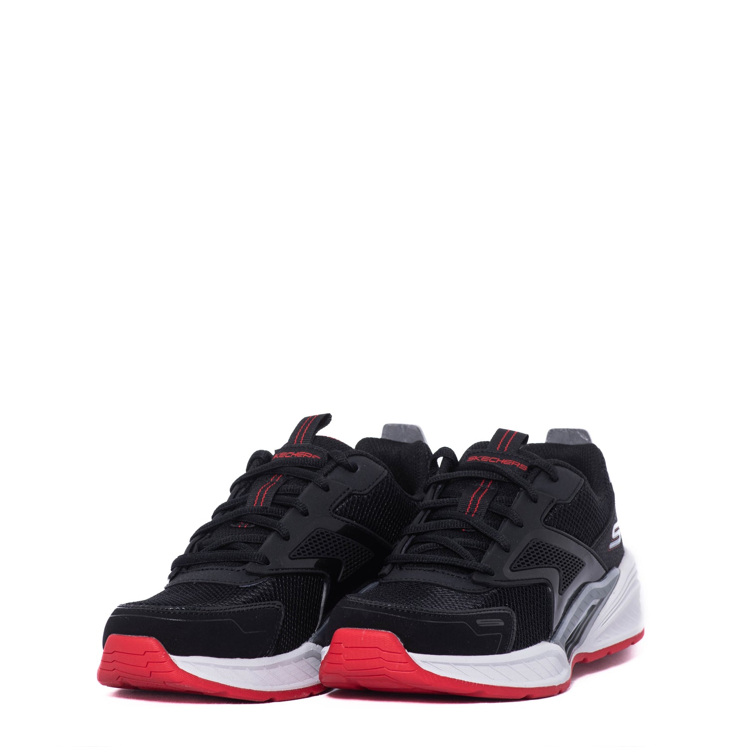 Tenis Skechers Kids Techno Drift Black/Silver/Red