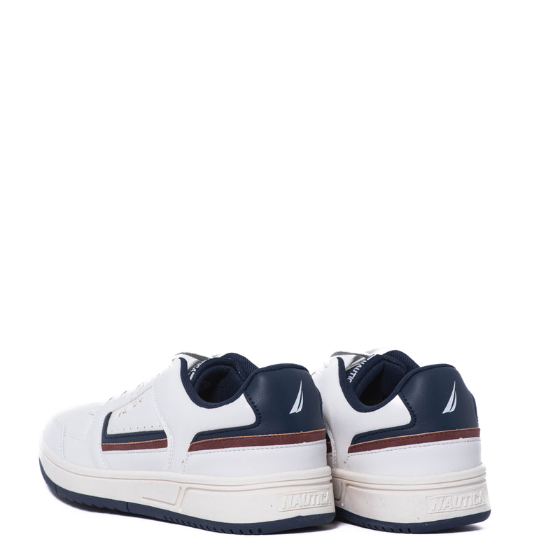 Tenis Nautica Milato White/Navy/Oxblood