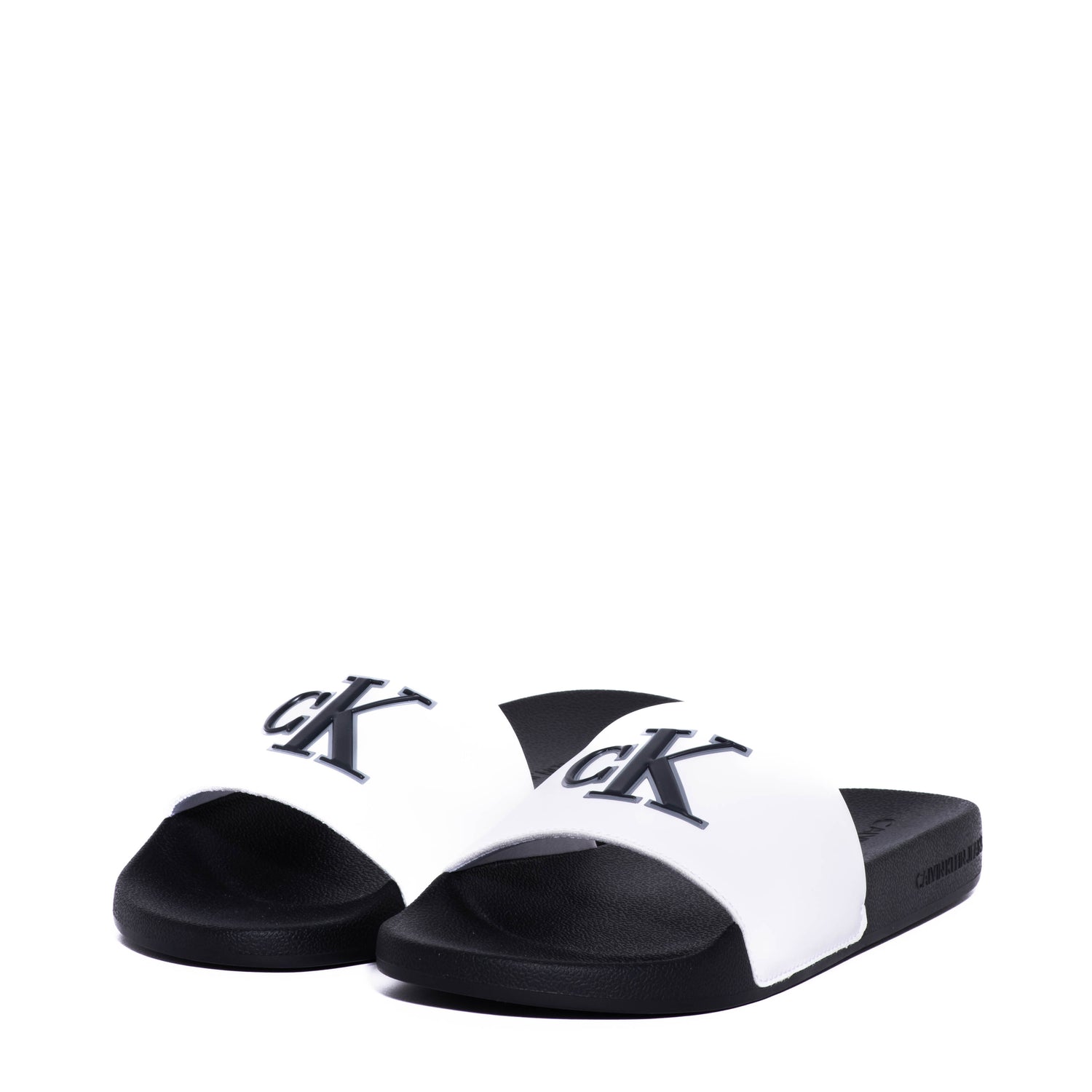 Chanclas Calvin Kelin Slide Jelly Moono Pu Bright White/Black