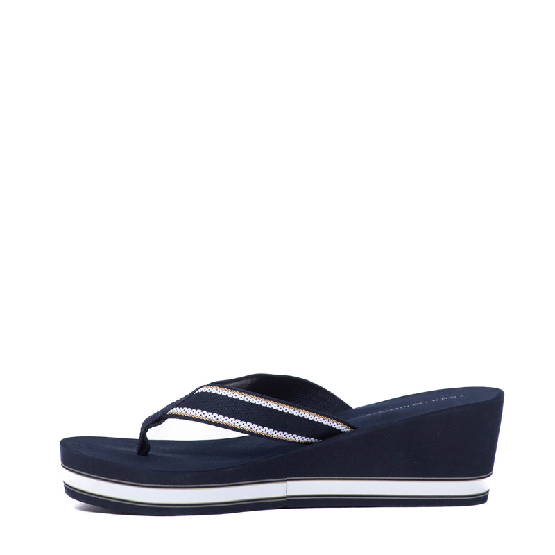 Chanclas Tommy Hilfiger Wedge Beach Sandal Space Blue