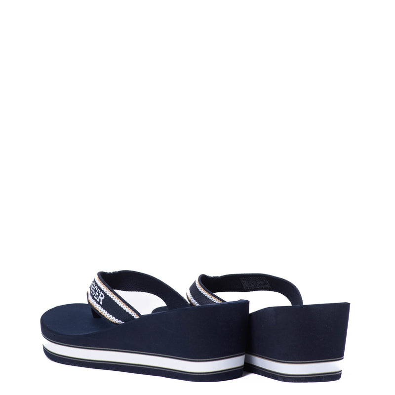 Chanclas Tommy Hilfiger Wedge Beach Sandal Space Blue
