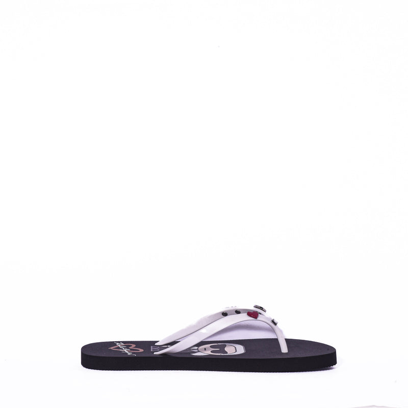 Chanclas Karl Lagerfeld Paris Zemi-Thong Sansal Wht/Blk