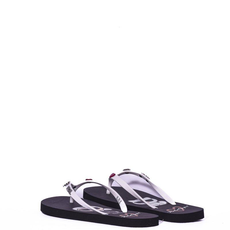 Chanclas Karl Lagerfeld Paris Zemi-Thong Sansal Wht/Blk