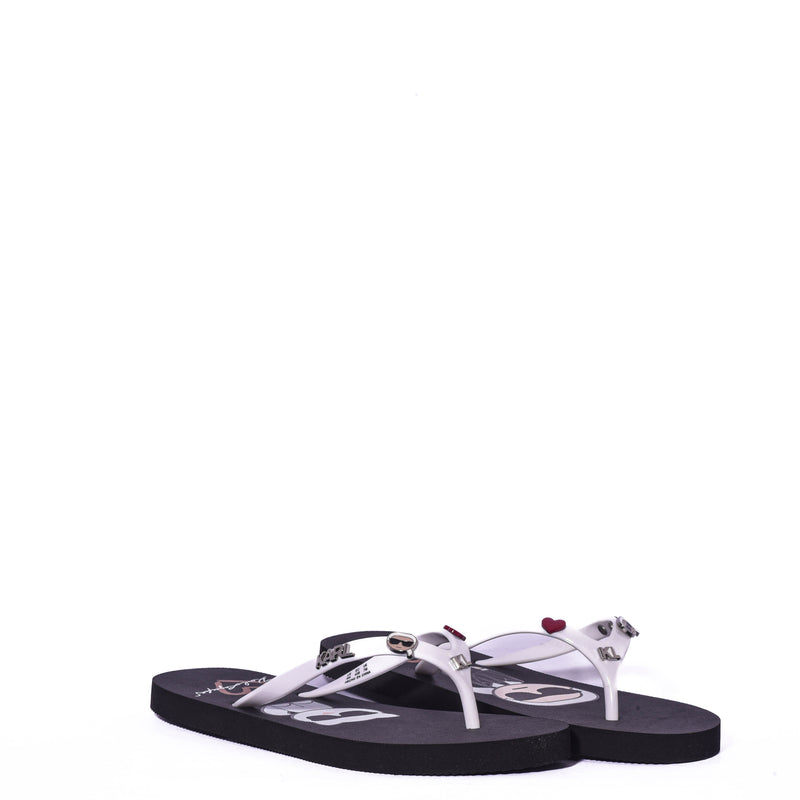 Chanclas Karl Lagerfeld Paris Zemi-Thong Sansal Wht/Blk