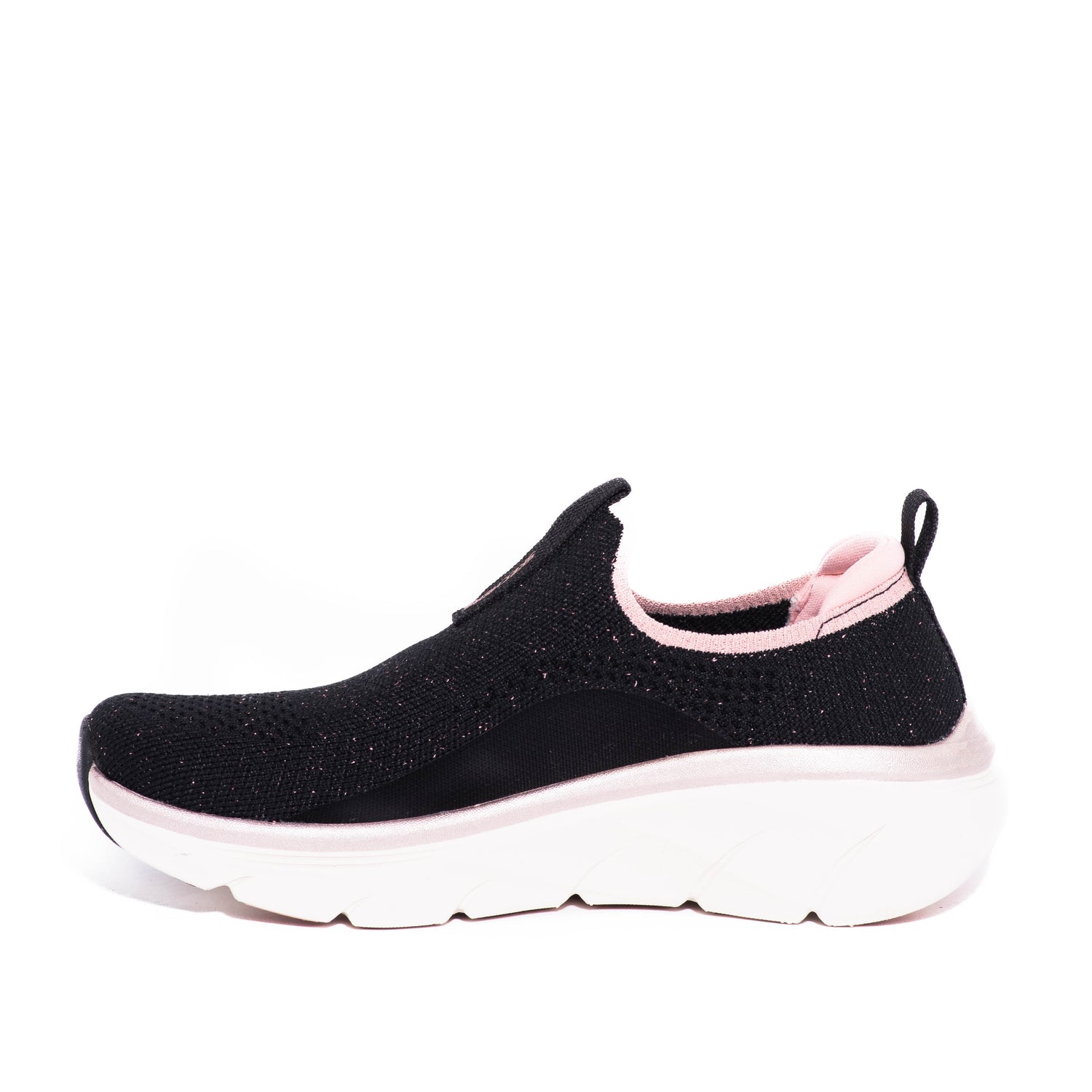 Tenis Skechers Dlux Walker 2 0-sparkle Forever Black/Rose Gold