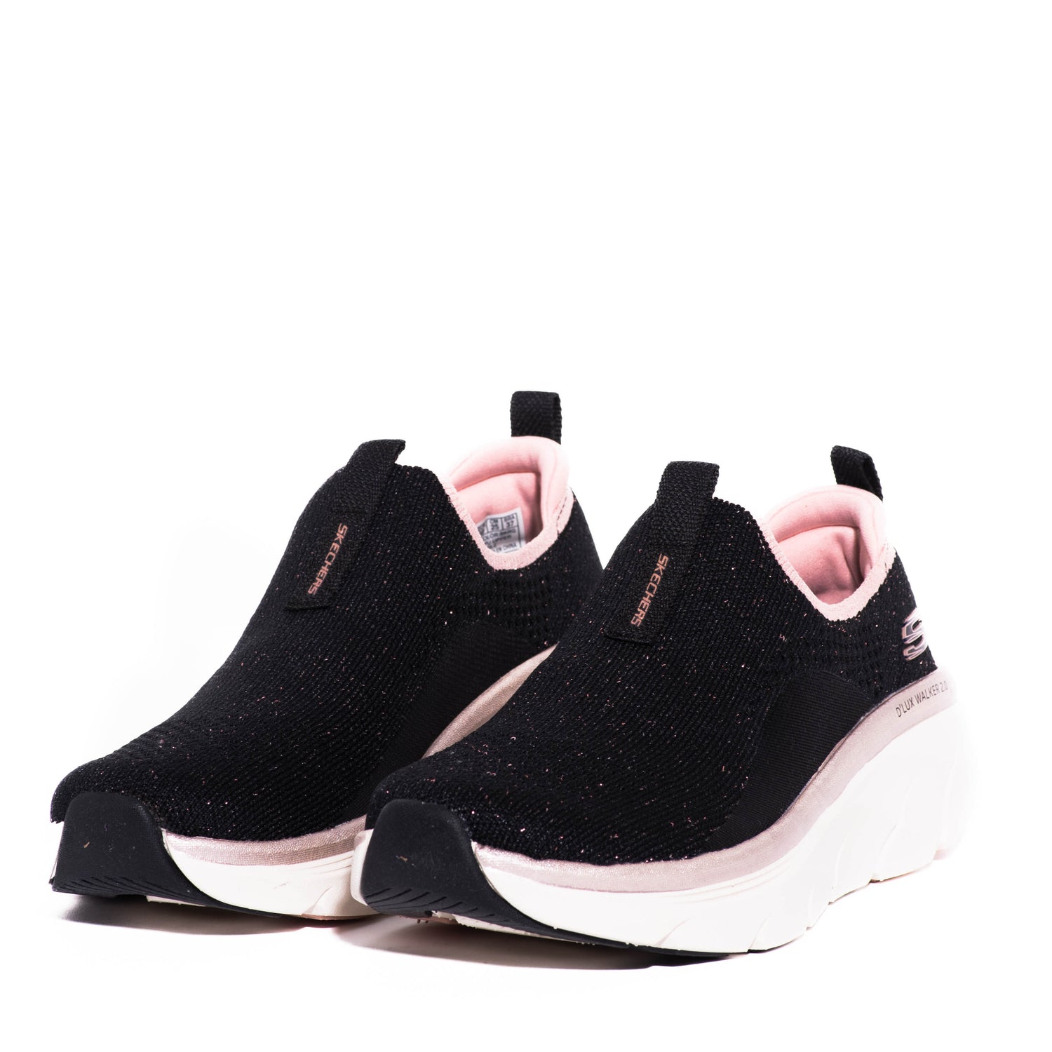 Tenis Skechers Dlux Walker 2 0-sparkle Forever Black/Rose Gold