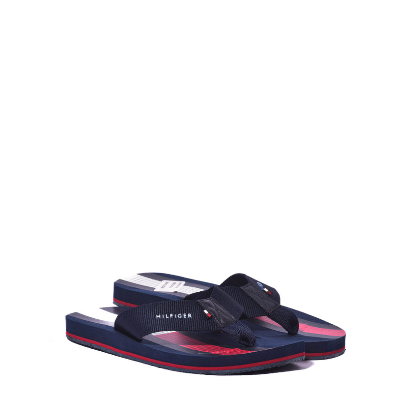 chanclas tommy tmdarlo dark blue texture