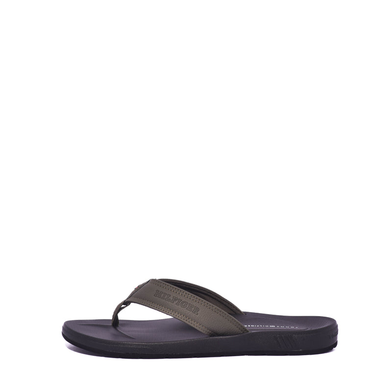 Chanclas Tommy Elevated Molded Beach Sandal Army Green