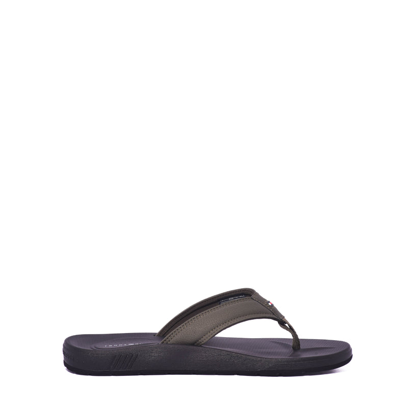 Chanclas Tommy Elevated Molded Beach Sandal Army Green