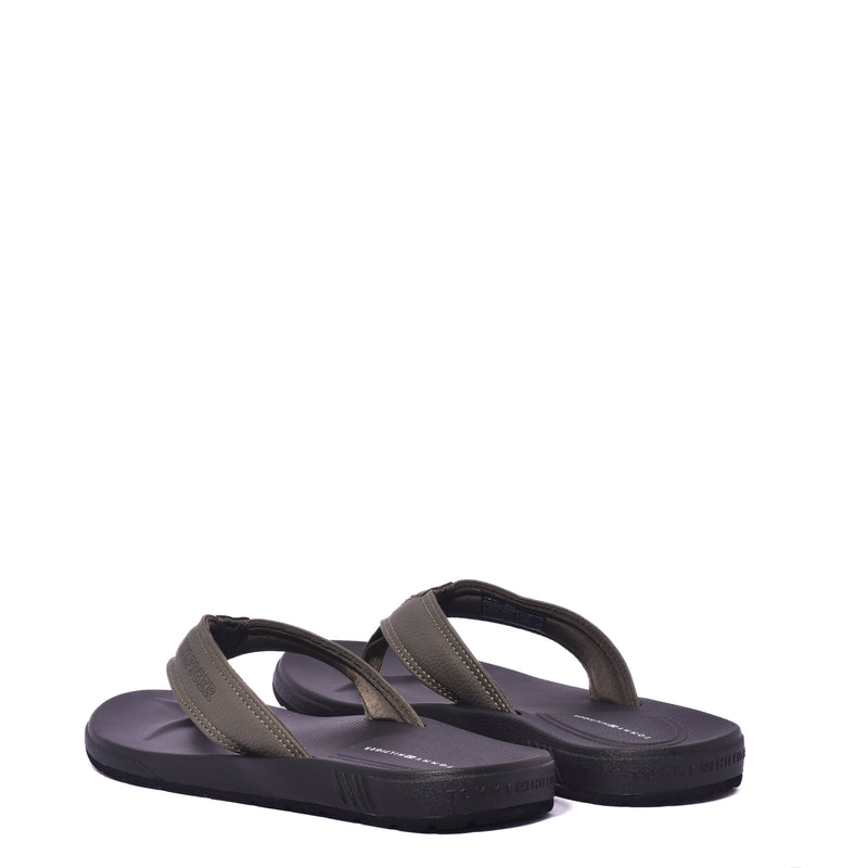 Chanclas Tommy Elevated Molded Beach Sandal Army Green