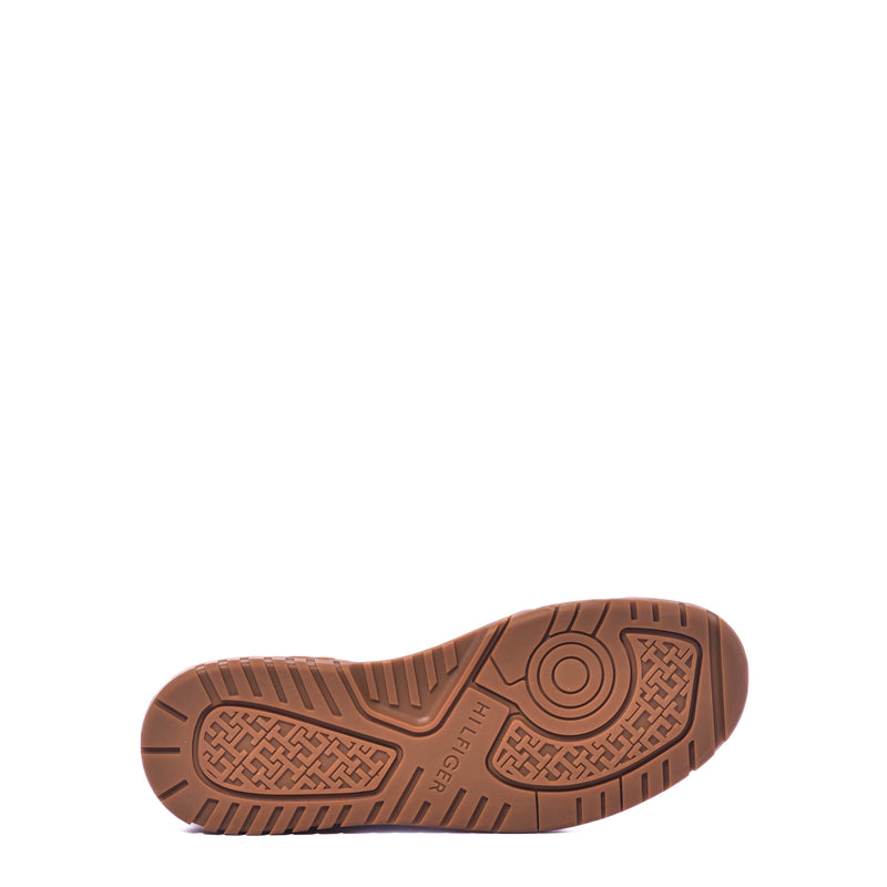 Tenis Tommy Th Basket Core Leather Suede Mix