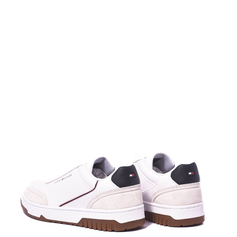 Tenis Tommy Th Basket Core Leather Suede Mix