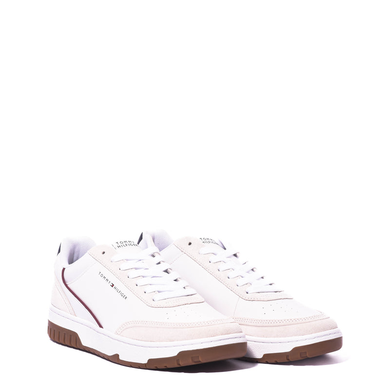 Tenis Tommy Th Basket Core Leather Suede Mix