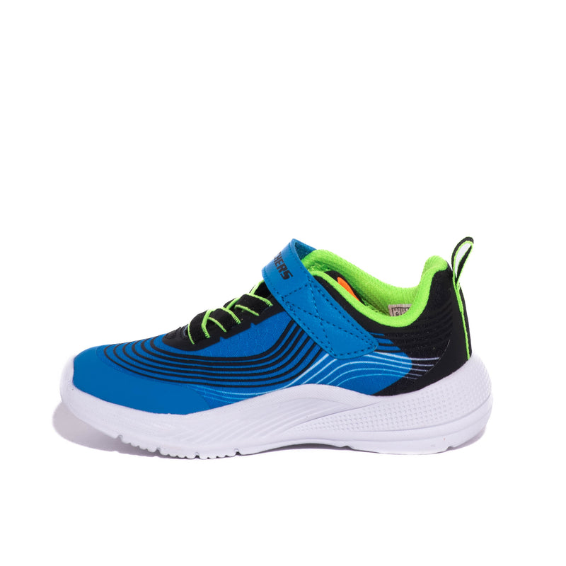 Tenis Skechers Kids Microspec Advance Blue Lime
