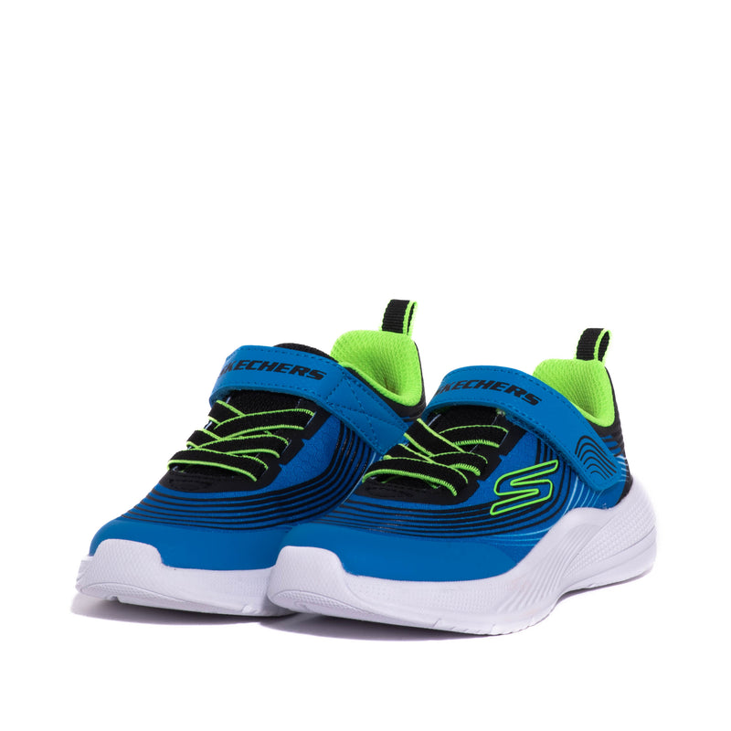 Tenis Skechers Kids Microspec Advance Blue Lime