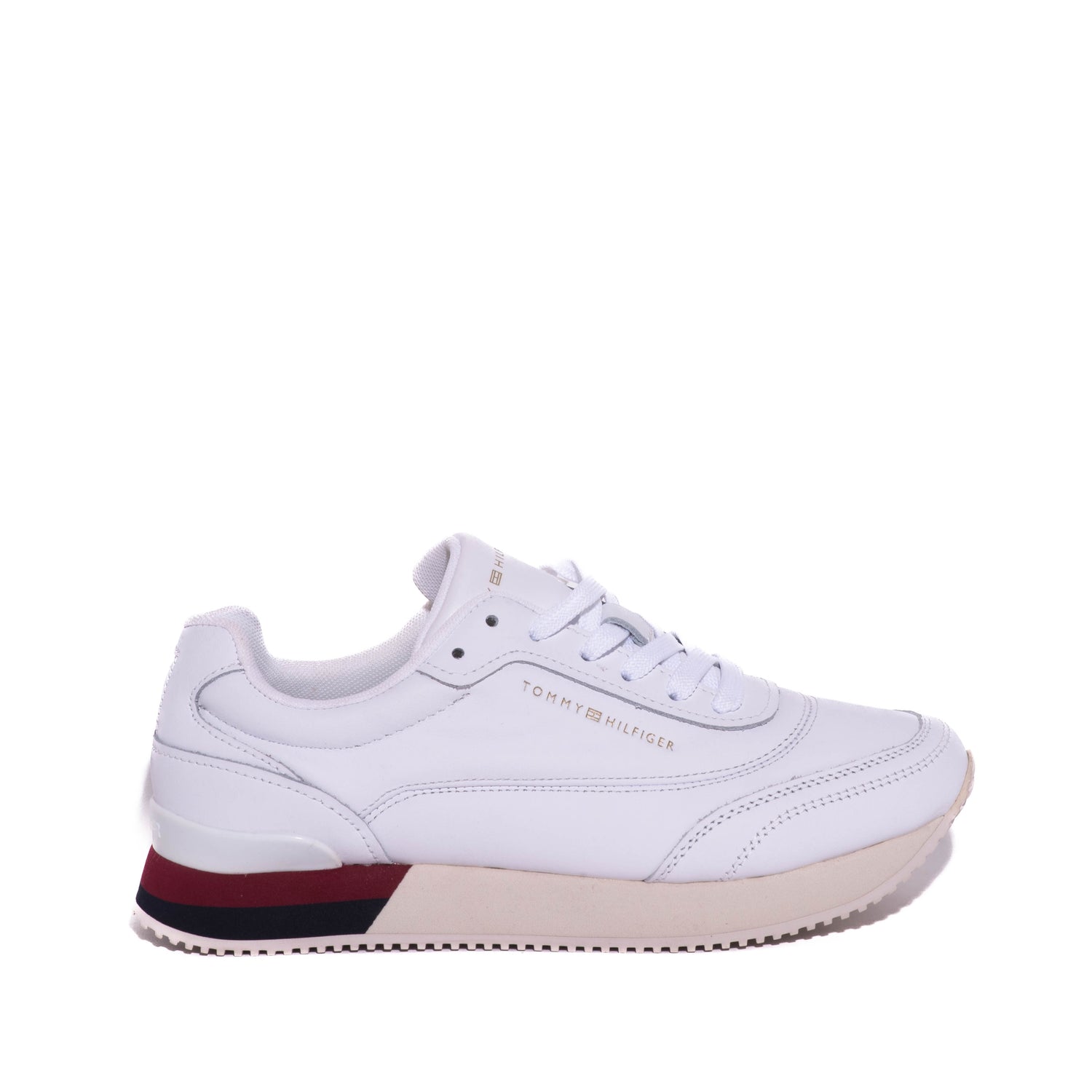 Tenis Tommy Lux Leather Sneaker White
