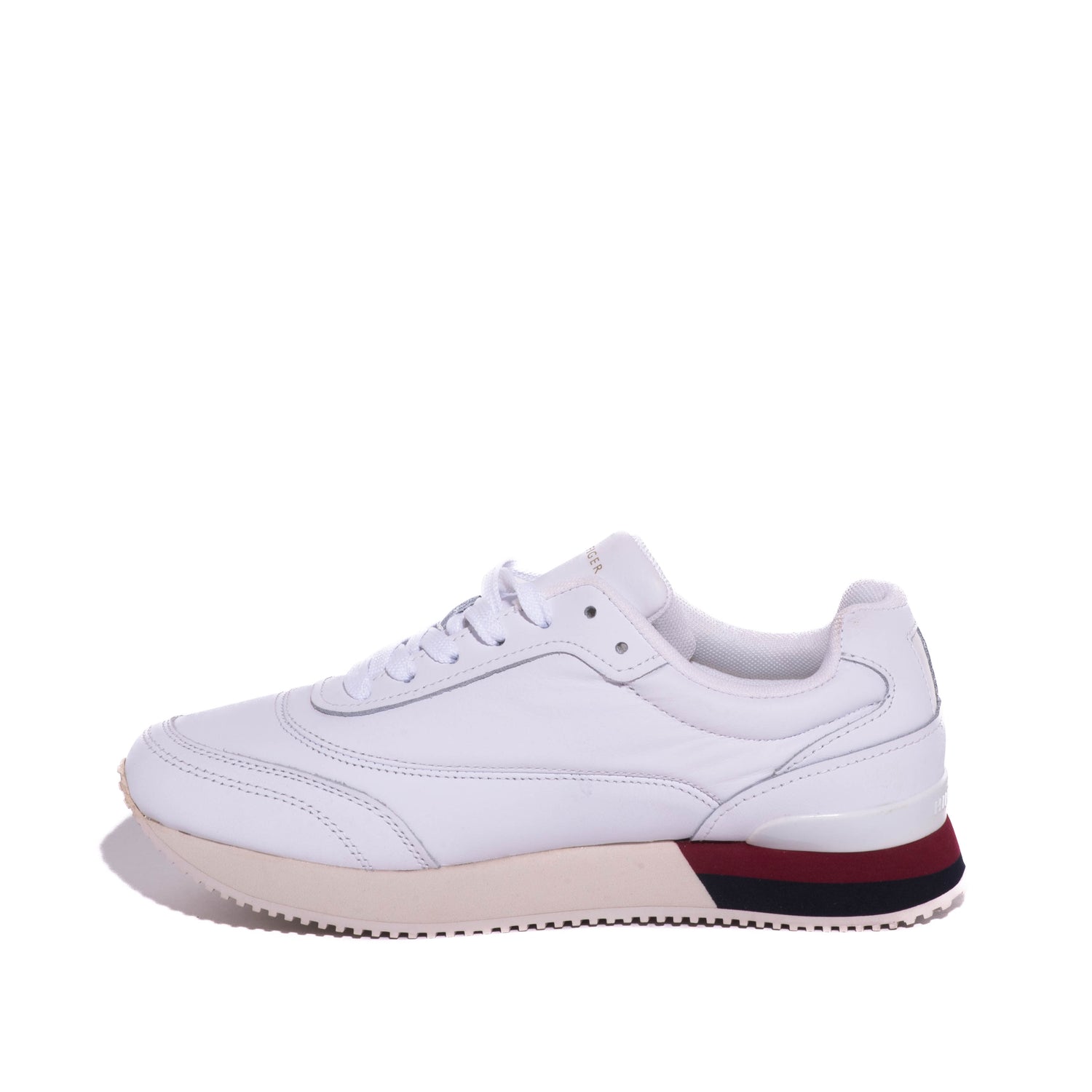 Tenis Tommy Lux Leather Sneaker White