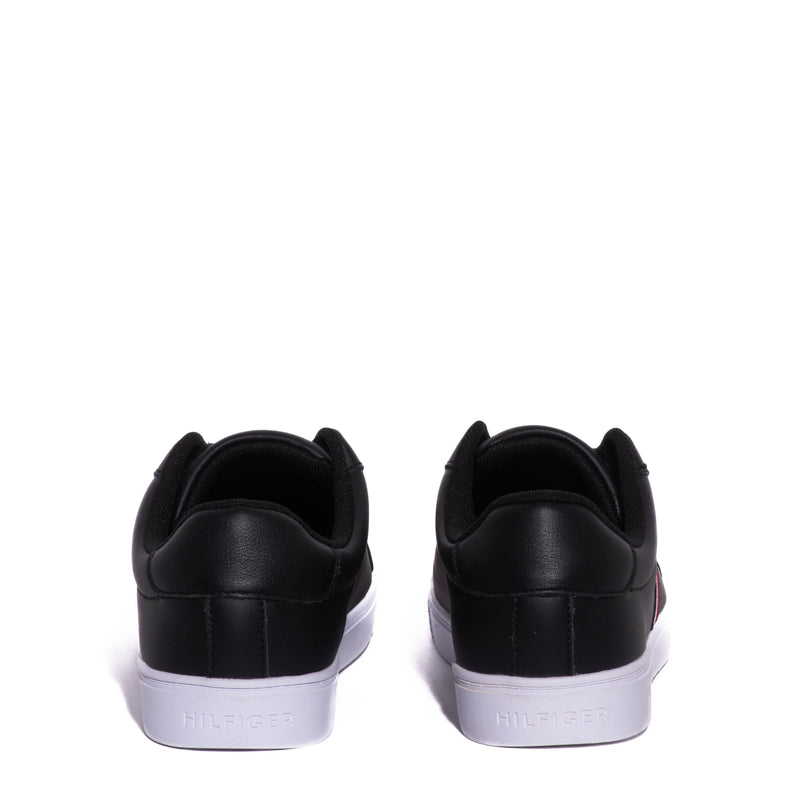 Tenis Tommy Essential Stripes Court Sneaker Black