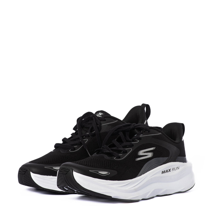 Tenis Skechers Max Run Pacewave Black White