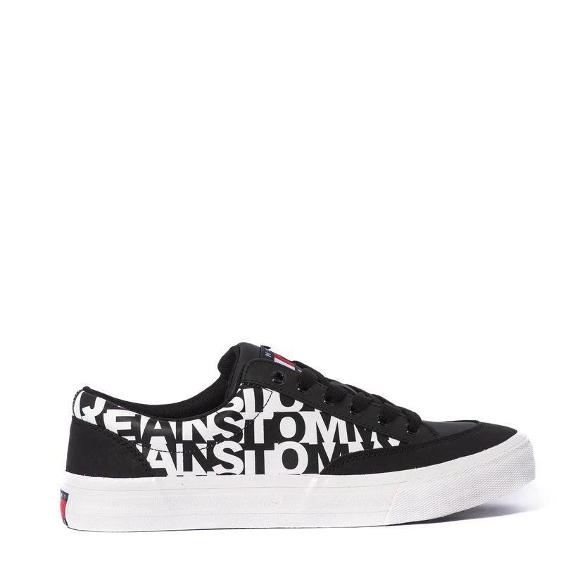 Tenis Tommy Tommy Jeans Leather Logo Print