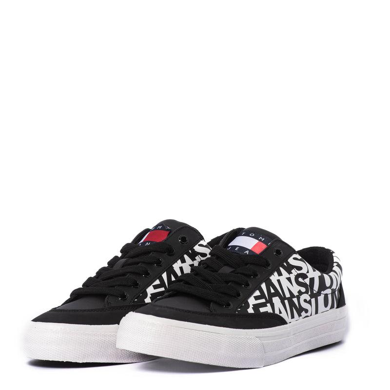 Tenis Tommy Tommy Jeans Leather Logo Print