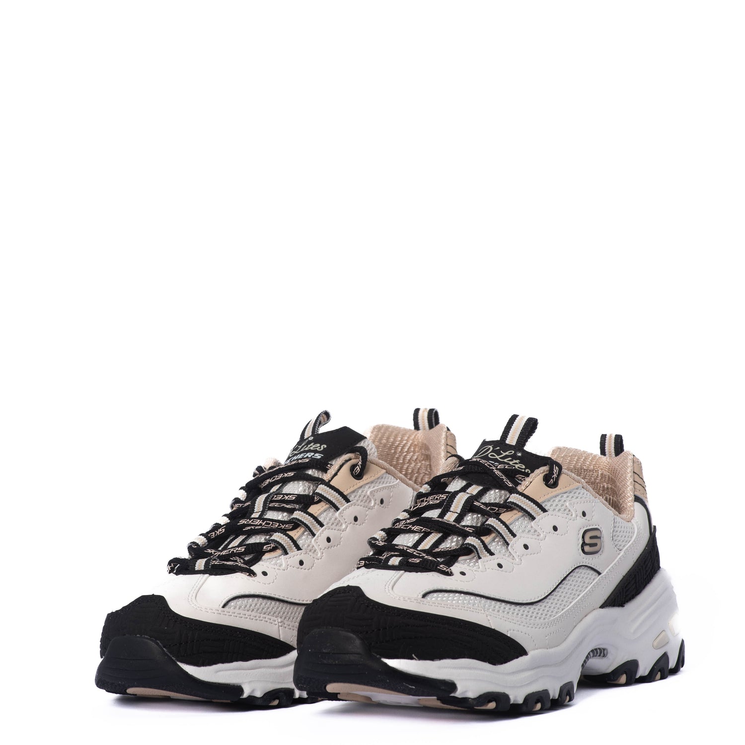 Tenis Skechers D'lites Retro Rewind Natural/Black