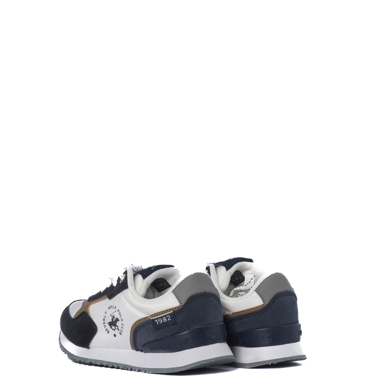 Tenis Beverly Hills Polo Club Kids Badboy White Navy