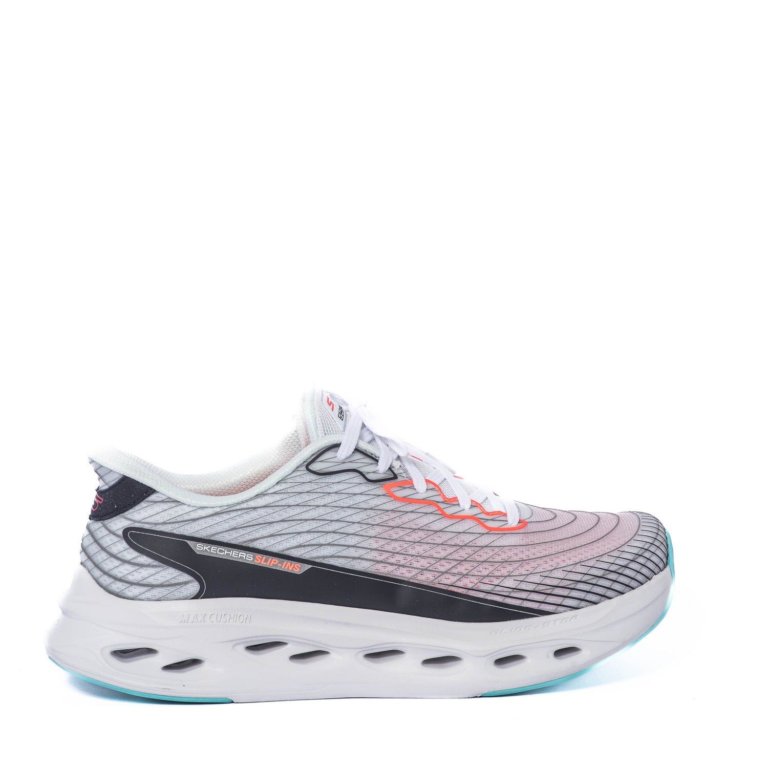 Tenis Skechers Max Cushioning Glide Sted Sapphire White Multi