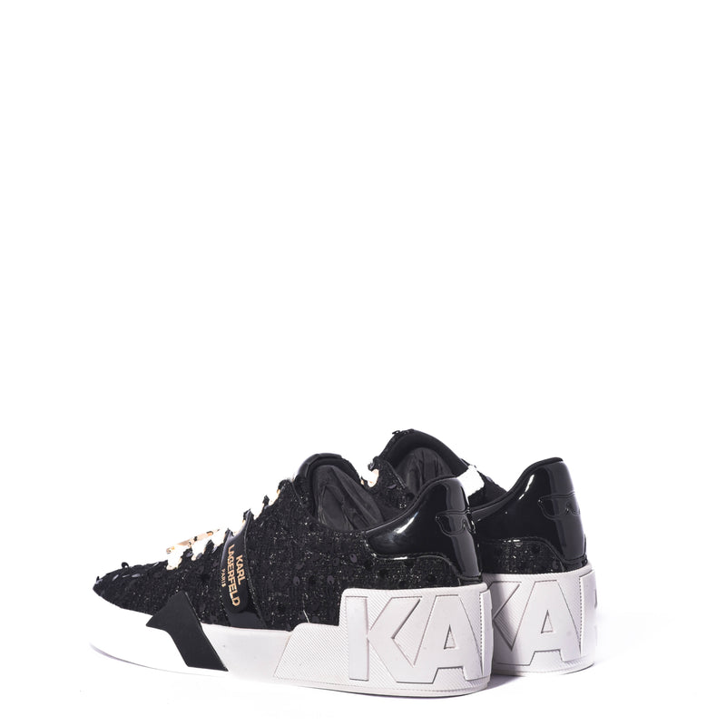 Tenis Karl Lagerfeld Paris Mablyn-Lace Up Sne Black