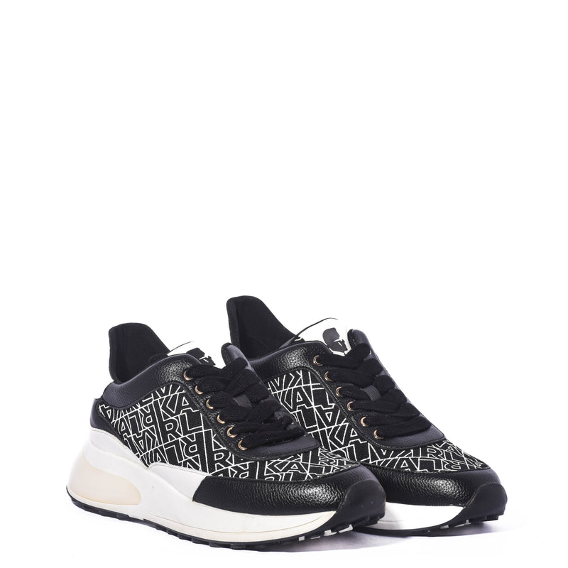 Tenis Karl Lagerfeld Paris Dallas Lace Up Sne Sft Wt/Blk