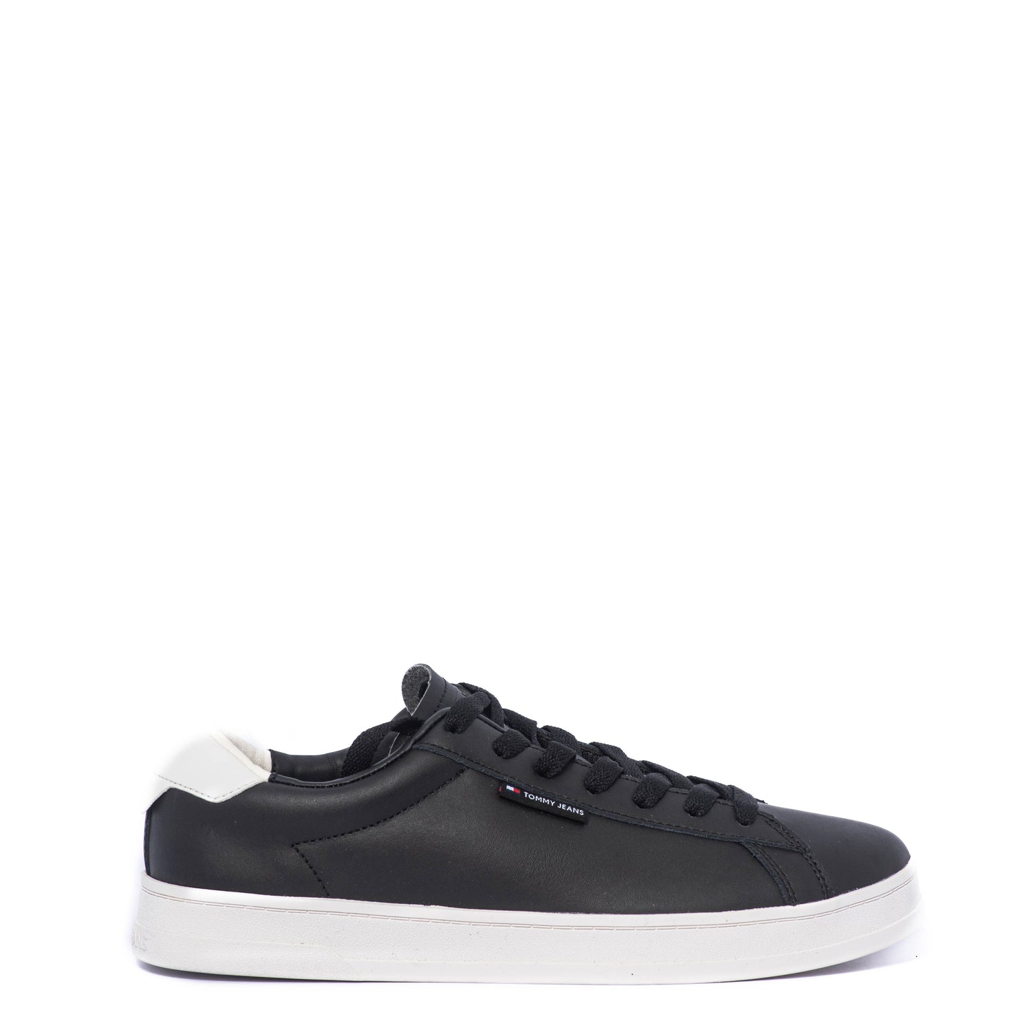 Tenis Tommy Tjm Leather Low Cupsole Black