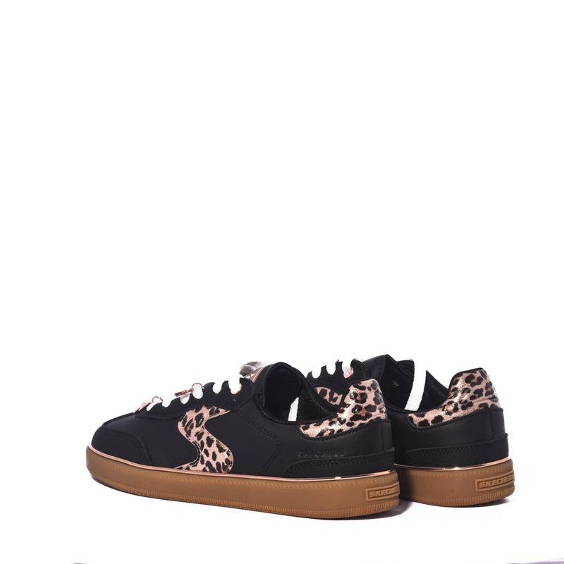 Tenis Skechers Kids Hotshot Leopard Fame Black Leopard