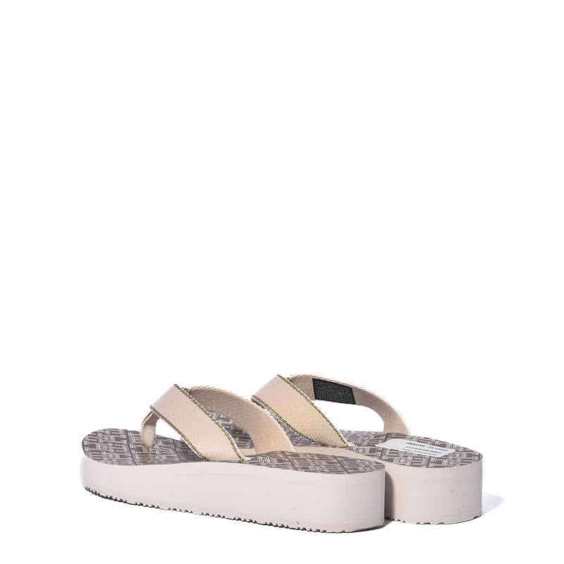 Chanclas Tommy Th Monogram Mid Wedge Sandal