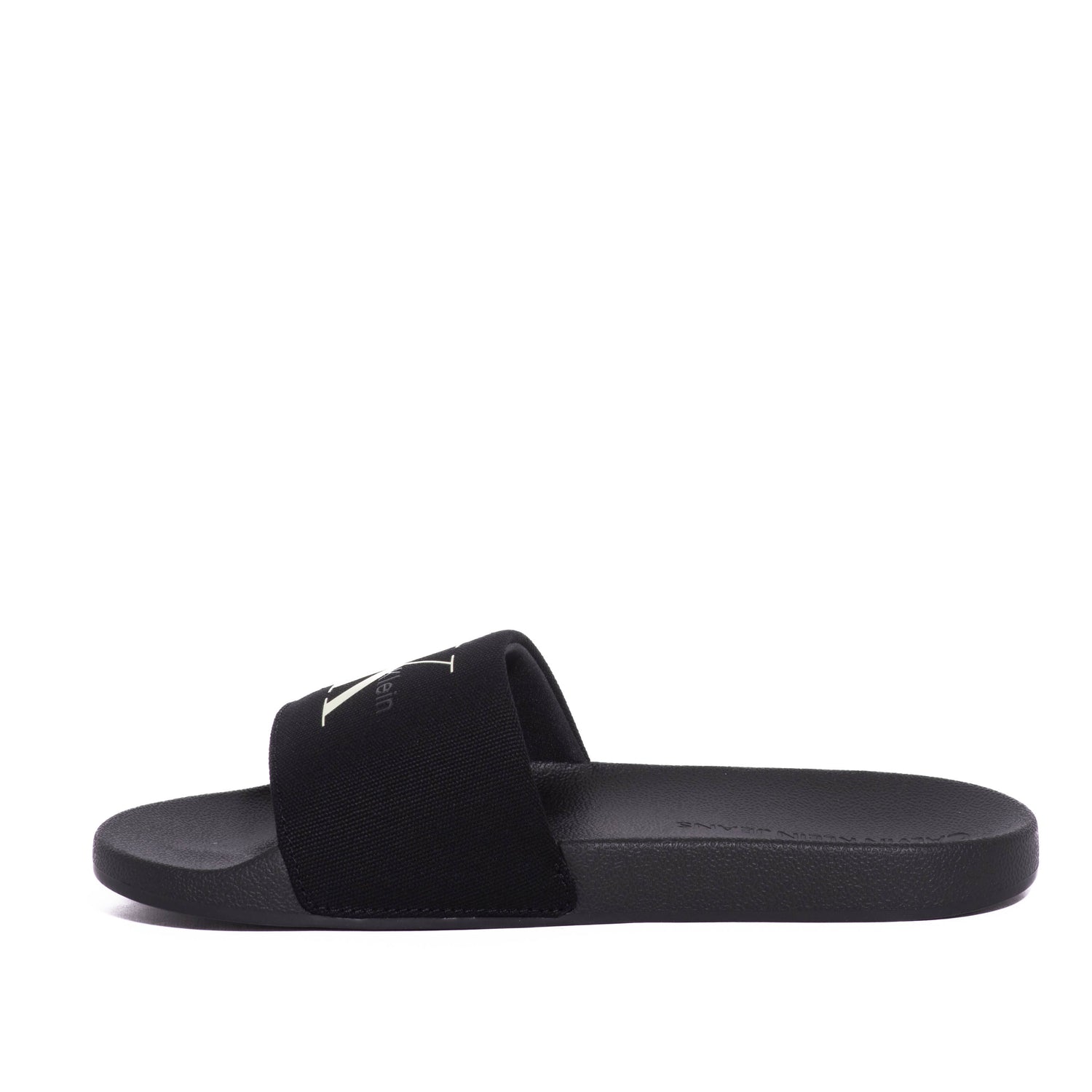 Chanclas Calvin Klein Slide Monogolo Cv Ck Black/White Jade