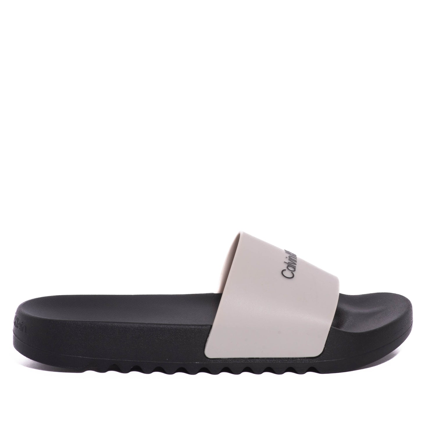 Chanclas Calvin Kelin Chunky Pool Slide Rub Moonstruck/Black