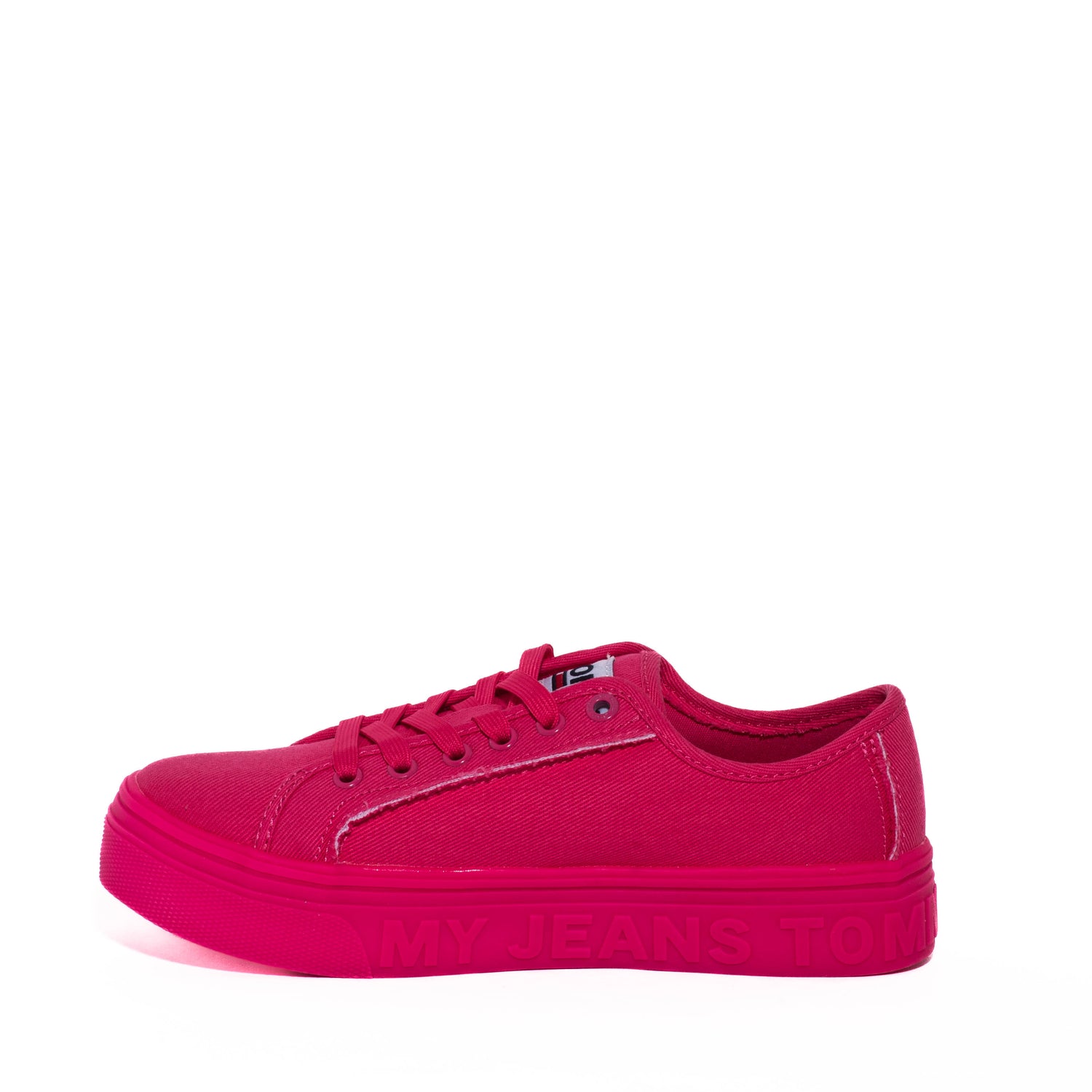 Tenis Tommy Jeans Mono Color Flatform Pink Alert