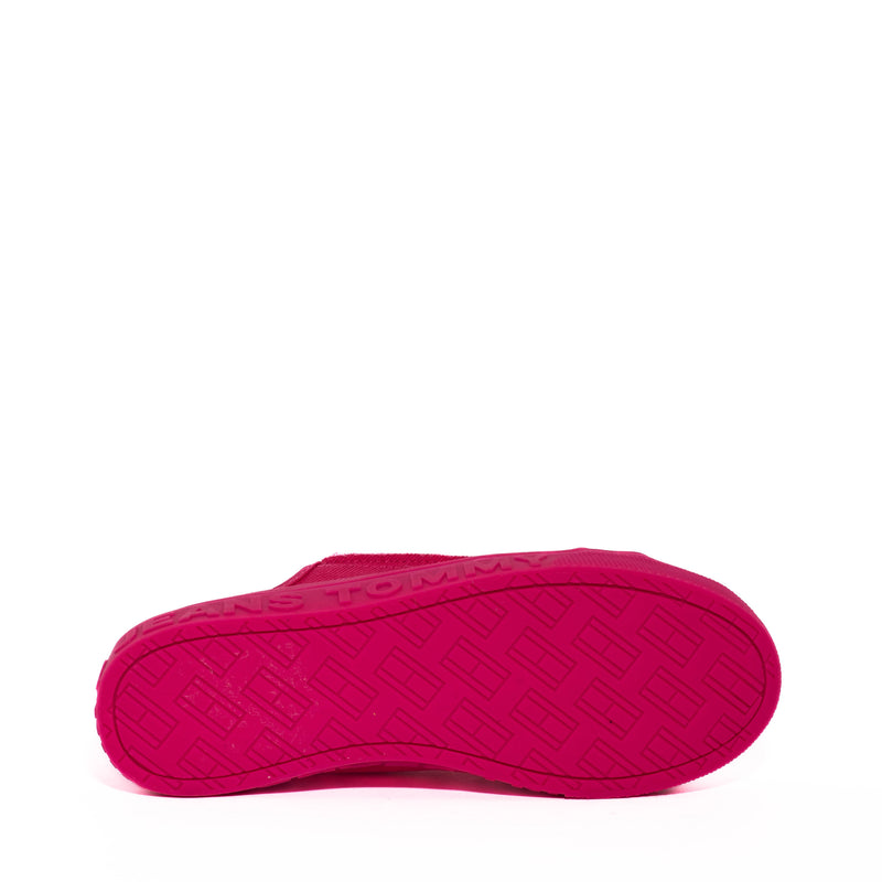 Tenis Tommy Jeans Mono Color Flatform Pink Alert