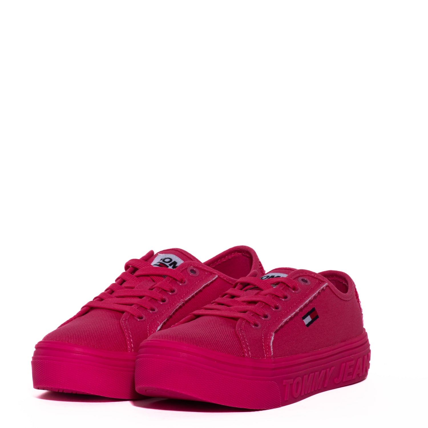 Tenis Tommy Jeans Mono Color Flatform Pink Alert